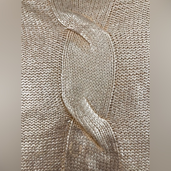 NWT Simply Vera Vera Wang Metallic Knit Sweater - Picture 6 of 10